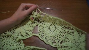 Ажурная туника из мотивов крючком. Часть 2.