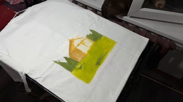 Две футболки, две разные техники росписи акрилом по тк смотреть онлайн