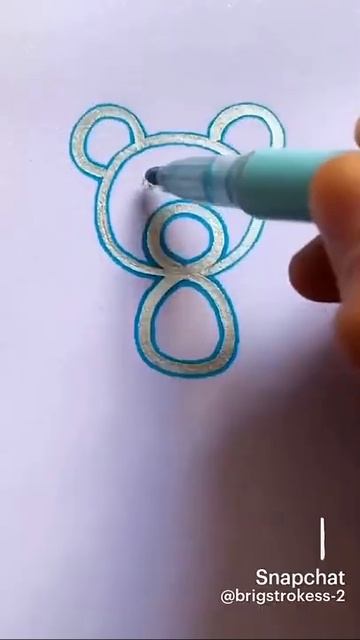 Как нарисовать легко медведя 🐻🐻 смотреть онлайн