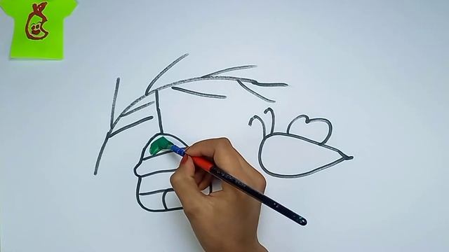 Bolalar Uchun Asalari Rasm Chizish | Как нарисовать пчелу | How To Draw A Bee