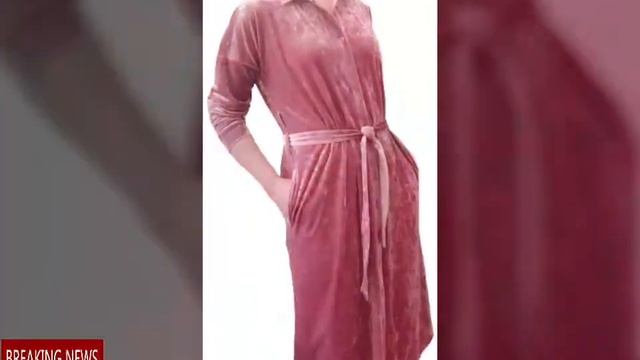 Велюровая Платье-Рубашка