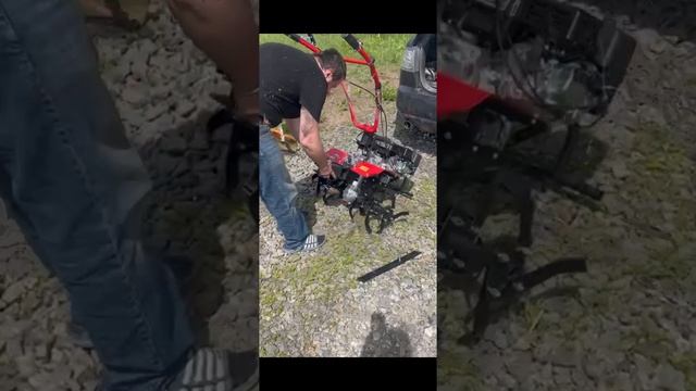 А как проходят ваши выходные на природе? #сад #участок #РнД #Аксай #мотоблок #мотокоса #природа смотреть онлайн