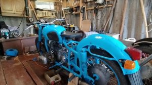 ПЕРВЫЙ ВЫЕЗД ДНЕПР МТ 9 ПОСЛЕ ДЕРЕВЕНСКОЙ РЕСТАВРАЦИИ.