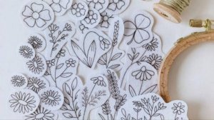 Стикеры для вышивания водорастворимые. Вышивка гладью на одежде и аксессуарах.