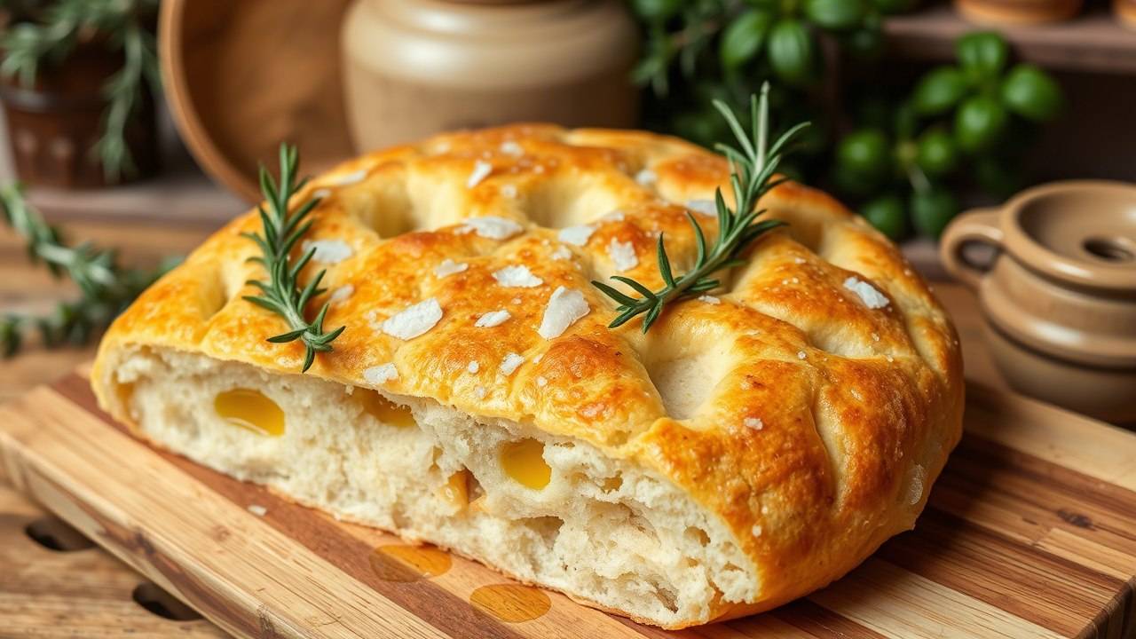 Хрустящая снаружи, мягкая внутри Фокачча: заставит Вас забыть про хлеб! смотреть онлайн