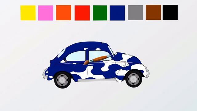 Разукрашиваем машинки. Учим цвета. Развивающий мультик для детей. Learn colors with cars.