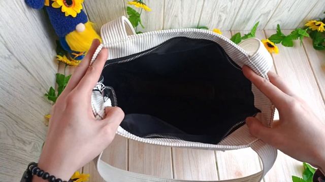 Вельветова сумка шоппер з гаманцем смотреть онлайн