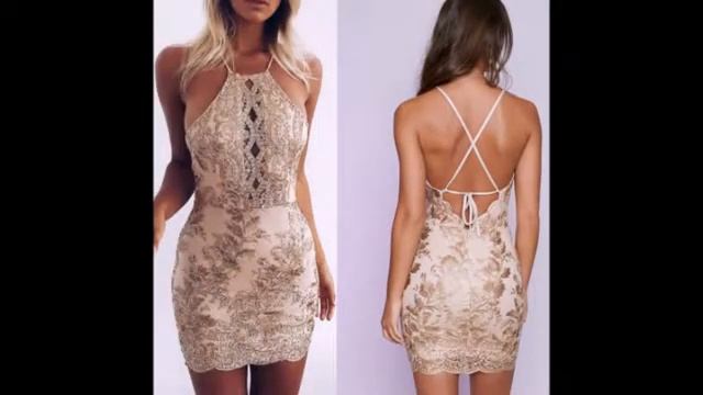 Одежда с AliExpress - Красивое платье с блёстками смотреть онлайн