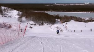 Горные лыжи. Приколы. СК Хабарское. Мочилово