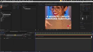 БЫСТРОЕ создание ЗАБАВНЫХ СУБТИТРОВ к КАРАОКЕ в After Effects
