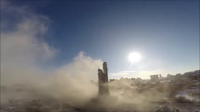 Снос башни в Екатеринбурге с разных ракурсов!