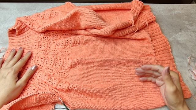 Вяжем нарядный и теплый джемпер с круговой кокеткой с