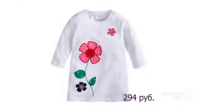 Брендовая одежда с AliExpress - футболка для девочек 294 смотреть онлайн