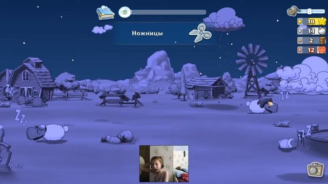 И атап продолжаем проходит игру Clouds And Sheep 2