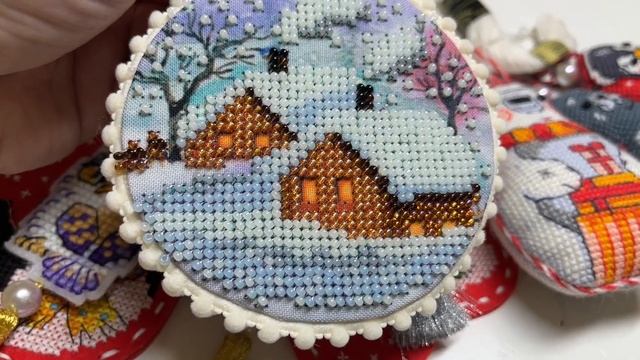 Вышитые елочные игрушки смотреть онлайн