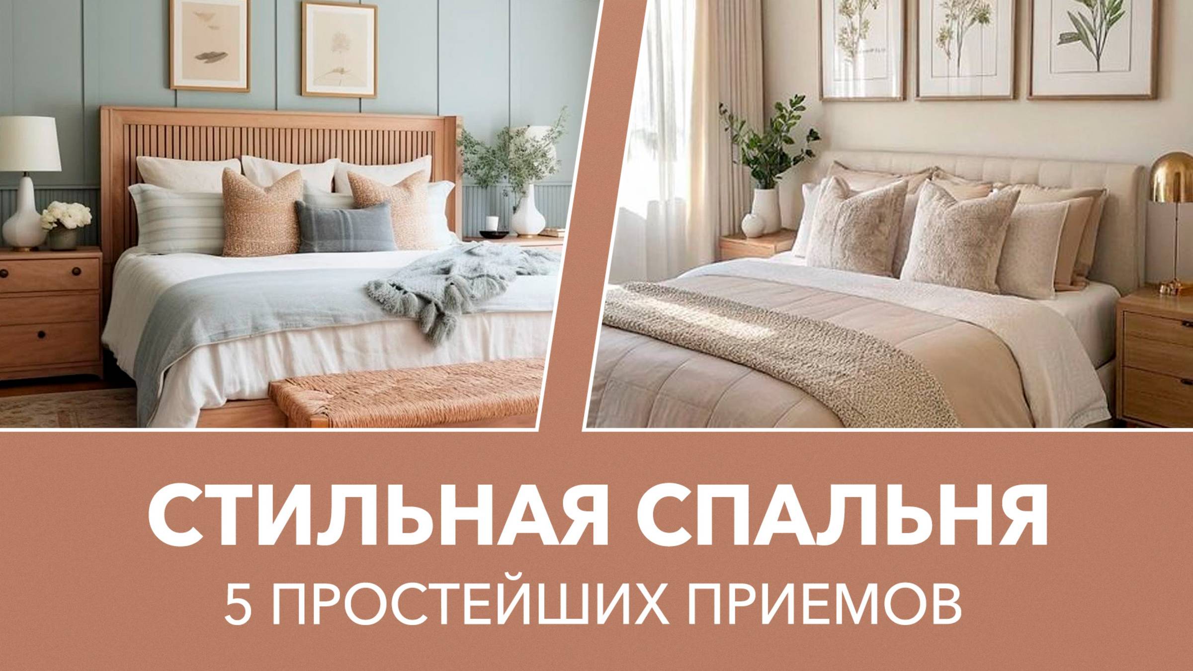 5 простейших способов сделать дизайн спальни стильным. Дизайн интерьера. смотреть онлайн