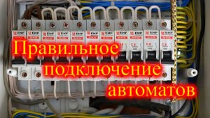 Как подключить автоматы, правильное подключение.  проводка, собрать щиток бокс