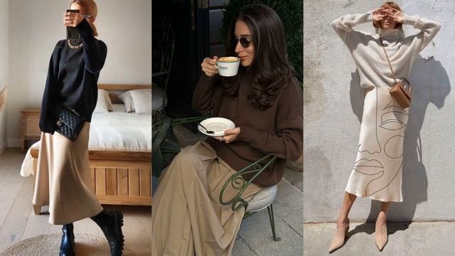 МОДНЫЙ СВИТЕР С ЮБКОЙ/ТРЕНДОВОЕ СОЧЕТАНИЕ