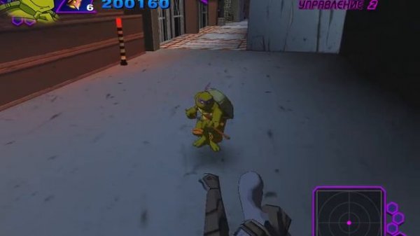 TMNT  2003 игра прохождение за Дони (3 серия)