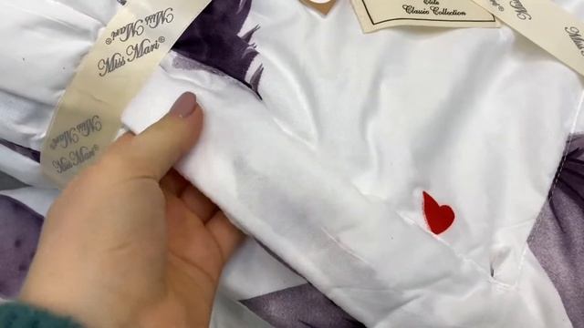 Комплект с одеялом MM “Elite Classic” New 03 “Перья и сердечки” (SM09) смотреть онлайн