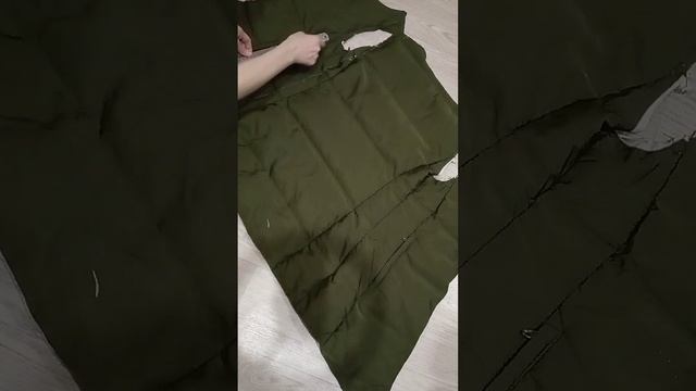 Переделка старого пальто #upcycling #секондхенд #одежда #diyc