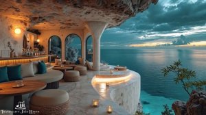 Lounge Jazz Oceanfront _ Relaxing Morning Jazz Haven With Beautiful Sea View To Work & Chill Out