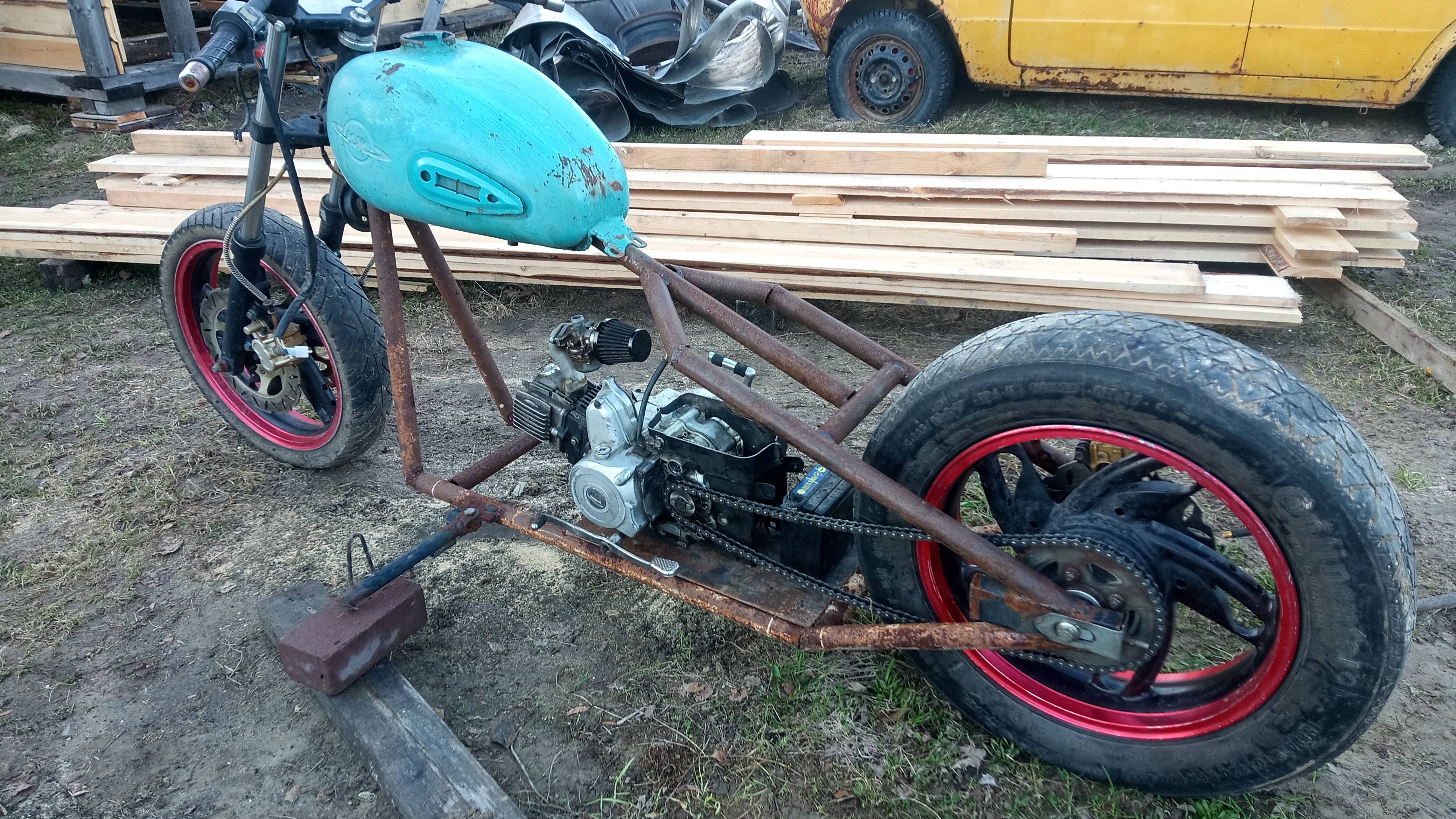 Чоппер мопед 5 ДВС-Цепь-Колесо смотреть онлайн