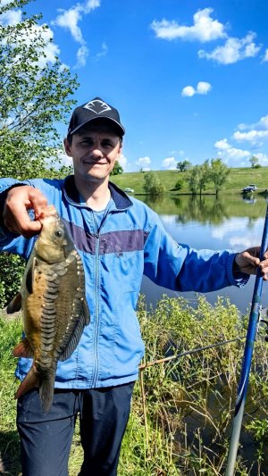 КАРП НА УДОЧКУ/ЛОВЛЯ КАРПА/РЫБАЛКА В САМАРСКОЙ ОБЛ./ЛОВЛЯ КАРПА НА ПРУДУ/БОЛЬШАЯ КАМЕНКА/ВЕСНА 2025