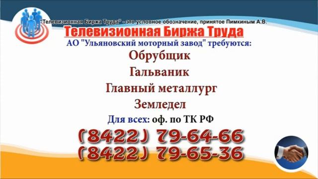 13 04 21 РАБОТА В УЛЬЯНОВСКЕ Телевизионная Биржа Труда 1