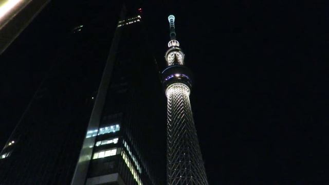 телевышка Skytree ночью