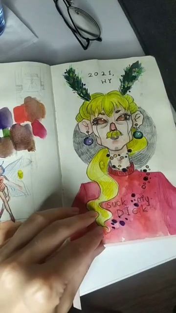старенький скетчбук 🥹обзор есть на канале #sketchbook #sketch #скетчбук смотреть онлайн