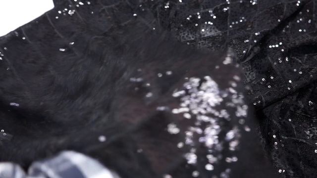 Сетка с пайетками в ромбы черная AL17514 смотреть онлайн