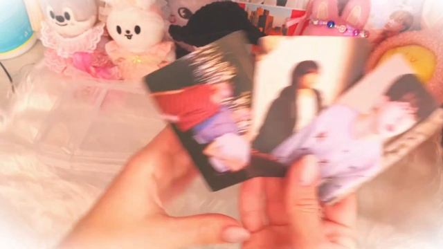 распаковка карт Stray Kids, немного Twice, P1harmony, одежда для ск