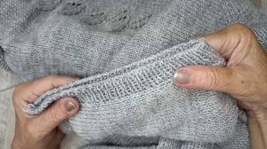 КРАСИВОЕ ЗАКРЫТИЕ ПЕТЕЛЬ РЕЗИНКИ 1×1 для горизонтальных планок кардиганов и жакетов планок карманов