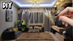 Румбокс / Миниатюрная комната в современном стиле / DIY