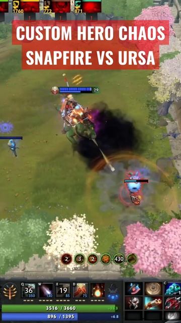 Победил хейтера/ SNAPFIRE VS URSA/ CUSTOM HERO CHAOS/Дота 2/ #customherochaos #shorts смотреть онлайн