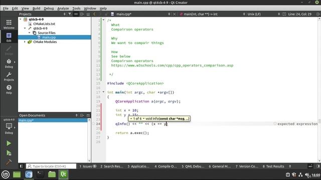 13. Comparison operators смотреть онлайн