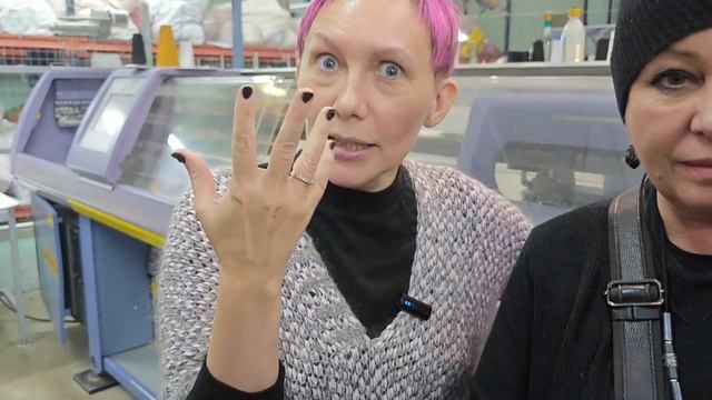 Промышленное производство шапок / Экскурсия на трикот