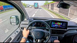 2025 VOLKSWAGEN TRANSPORTER 2.0 TDI - POV TEST DRIVE  Тест драйв авто от первого лица