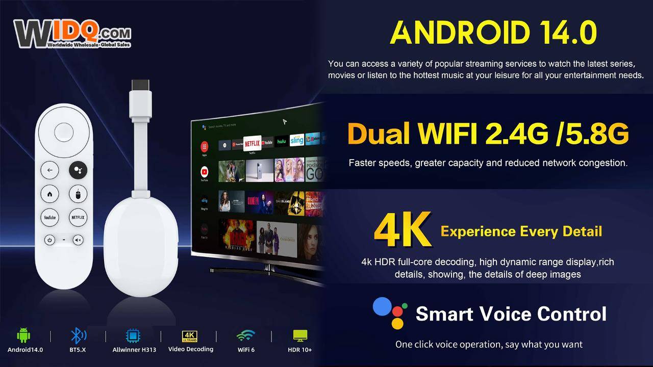 🖥️ Ультраумный WiFi6 Android 14 ТВ-приставка 📡