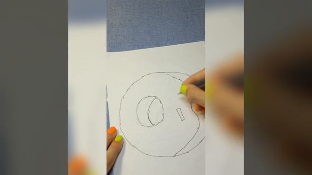 Как нарисовать пончик ♡ смотреть онлайн