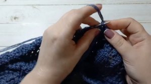 Пончо спицами / ажурный узор. Часть 4.