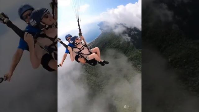 Абхазия 2024 гора Мамдзышха 1500 метров полет на параплане