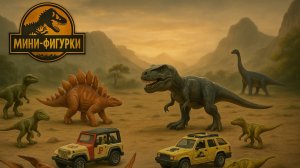 Обзор минифигурок jurassic world  от Mattel и matchbox