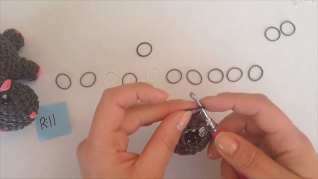 Rainbow Loom Hippo - Loomigurumi - Amigurumi Hook Only Лумигуруми