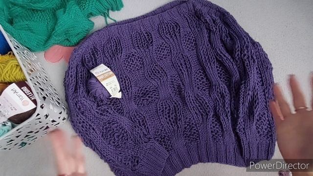 КРАСИВЫЙ ДЖЕМПЕР БУФАМИ ИЗ ХЛОПКА