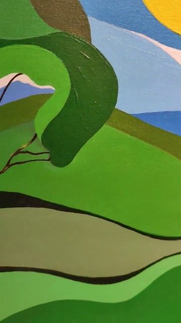 Минималистичная картина "Дерево", акрил #art #shorts #trending #vi смотреть онлайн