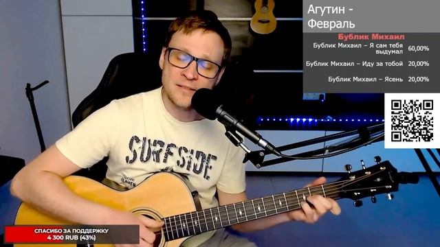 Агутин - Февраль 🎶 кавер на гитаре и аккорды смотреть онлайн
