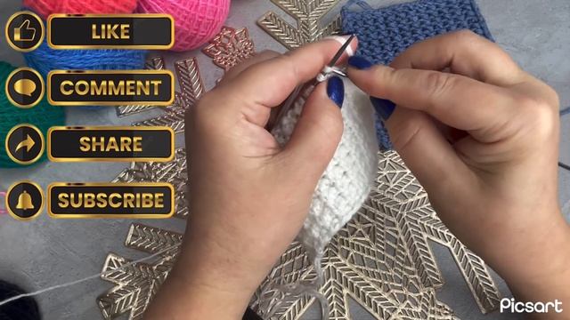 🧶#Узор спицами 2 петли 2 ряда рельефный для пледа виде?