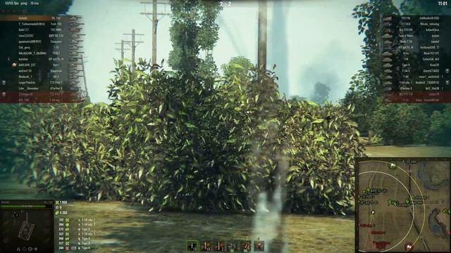 Об-140 Не плохо пострелял и хорошо посветил